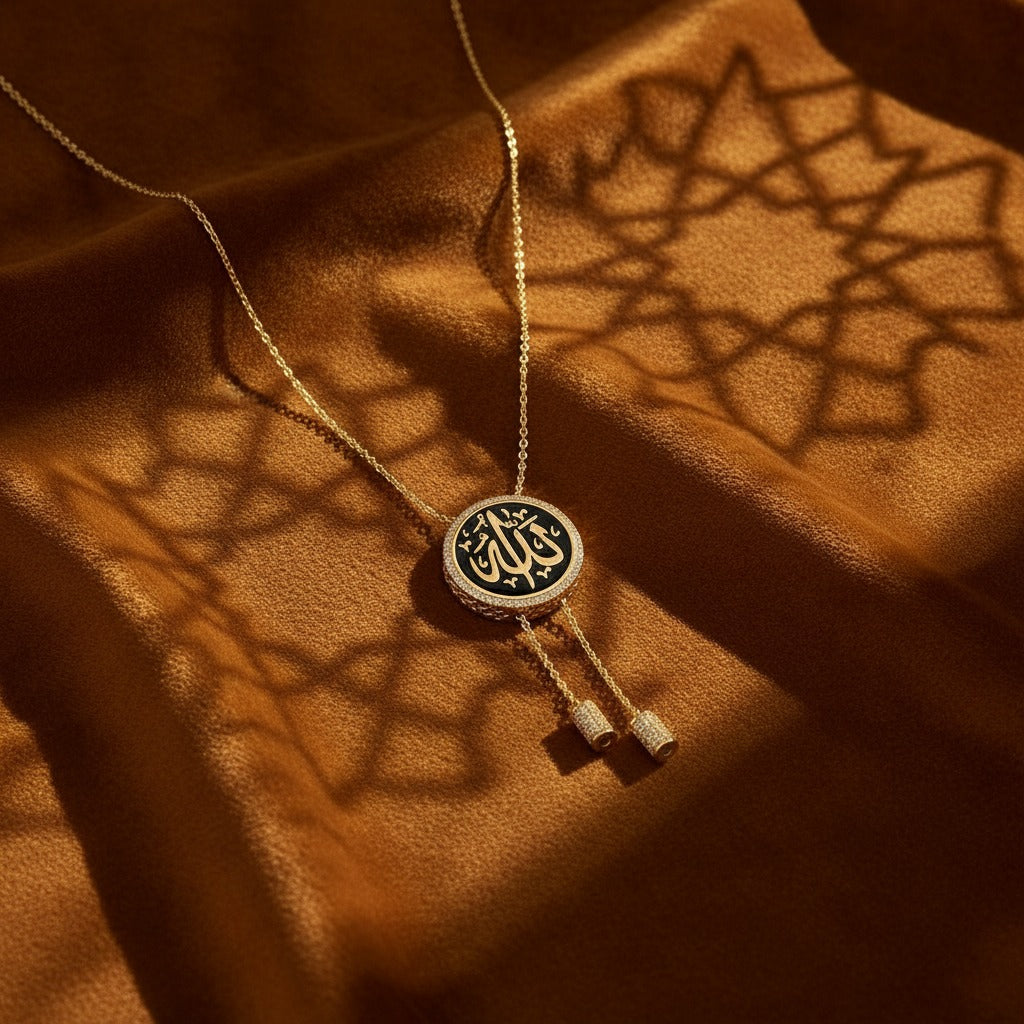 Arabic Calligraphy Drop Necklace