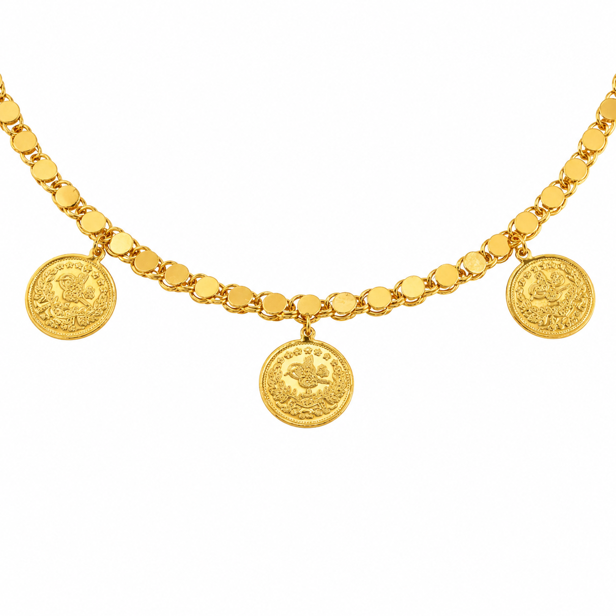 Classic Coin Charm Necklace