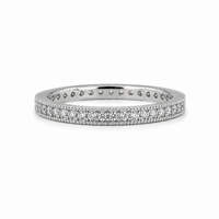 Silver Lumière Eternity Ring