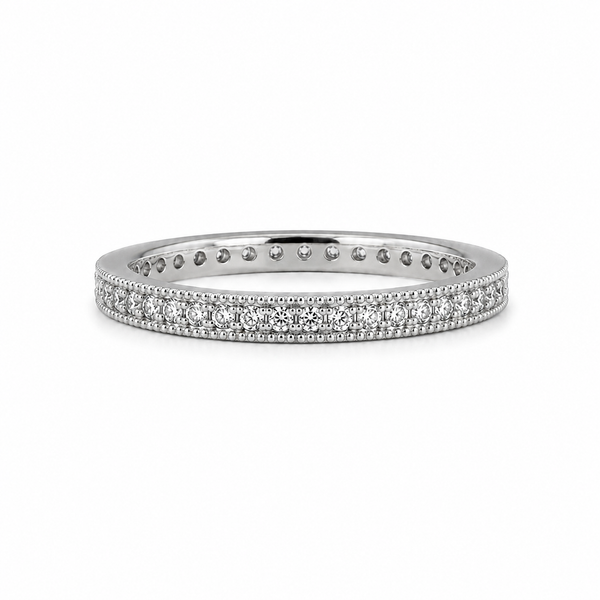 Silver Lumière Eternity Ring
