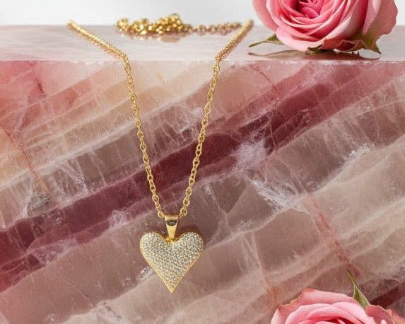 Amore Pavé Heart Necklace