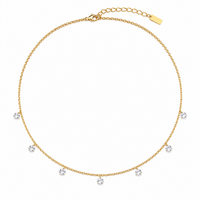 Celeste Crystal Drop Choker