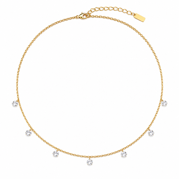 Celeste Crystal Drop Choker