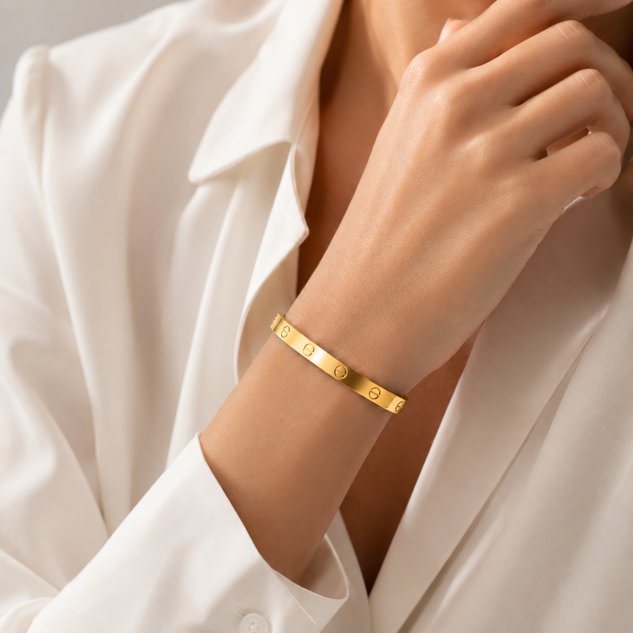 Classic Gold Band Bracelet