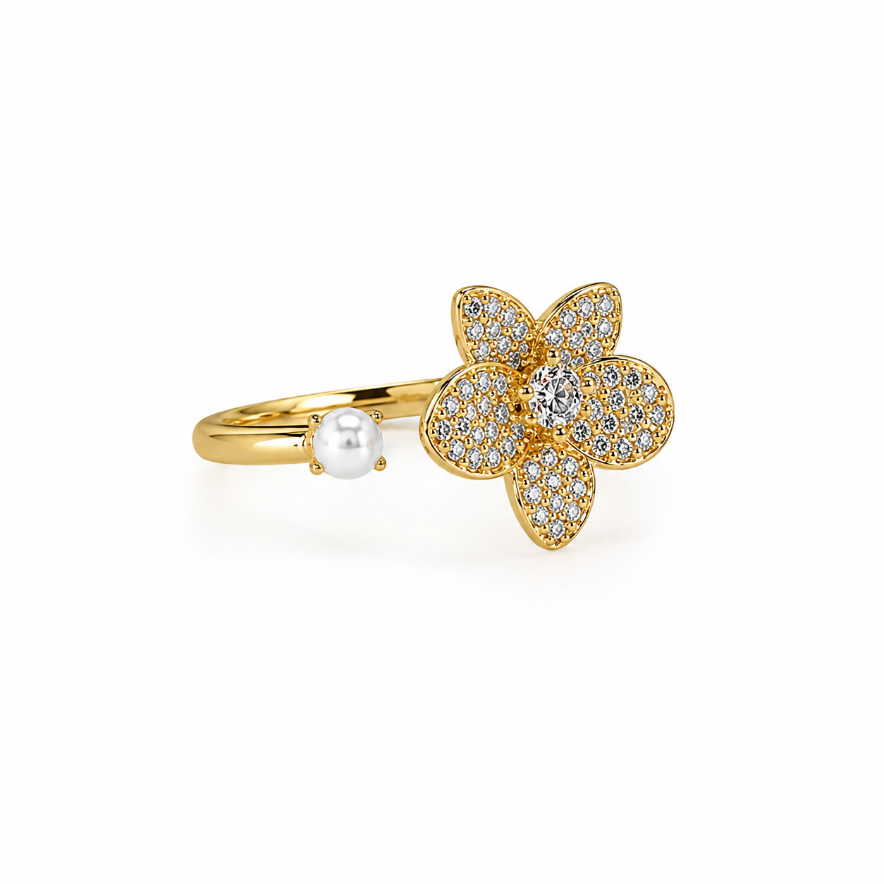 Bloom Pearl Adjustable Ring
