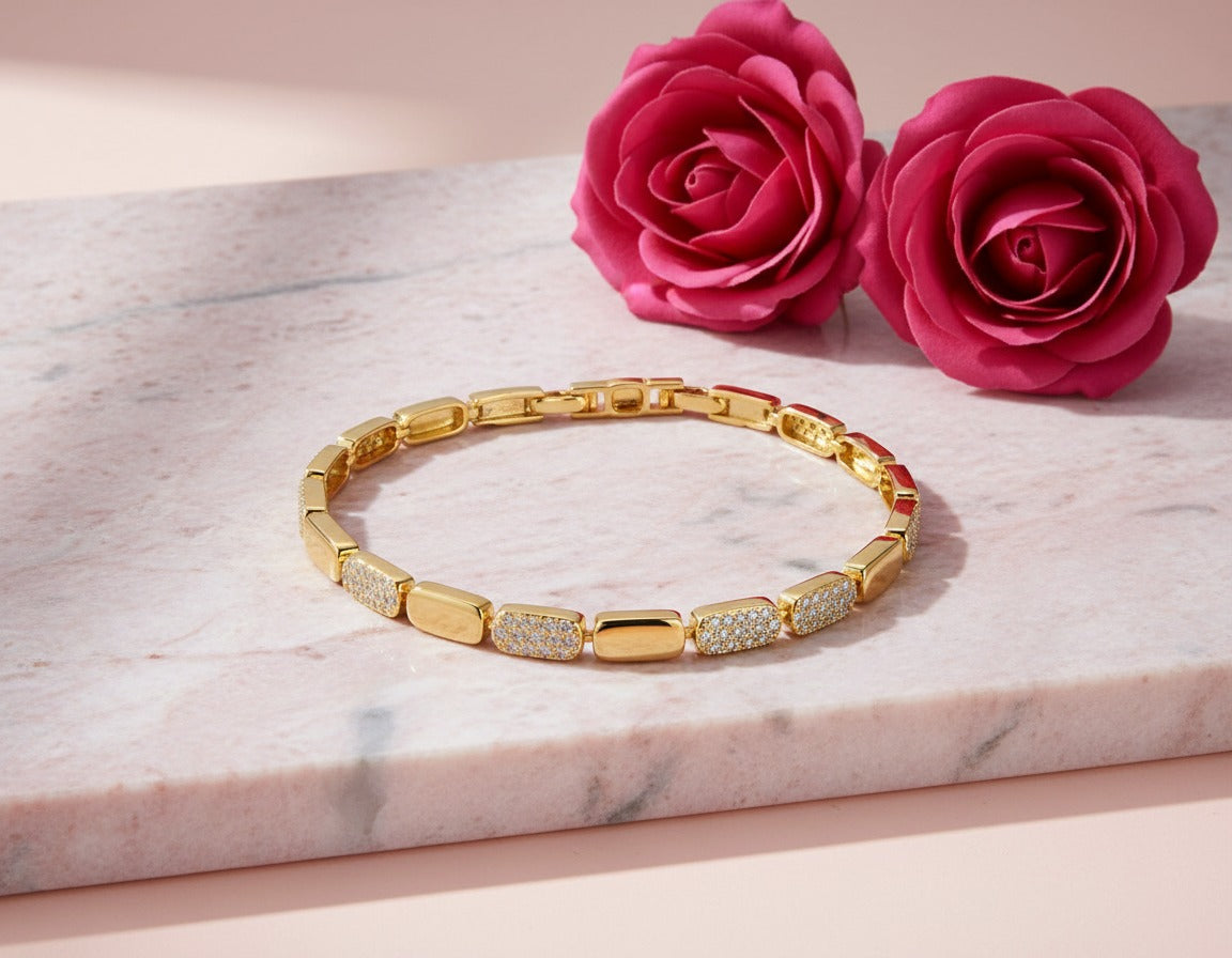 Radiant Link Crystal Bracelet