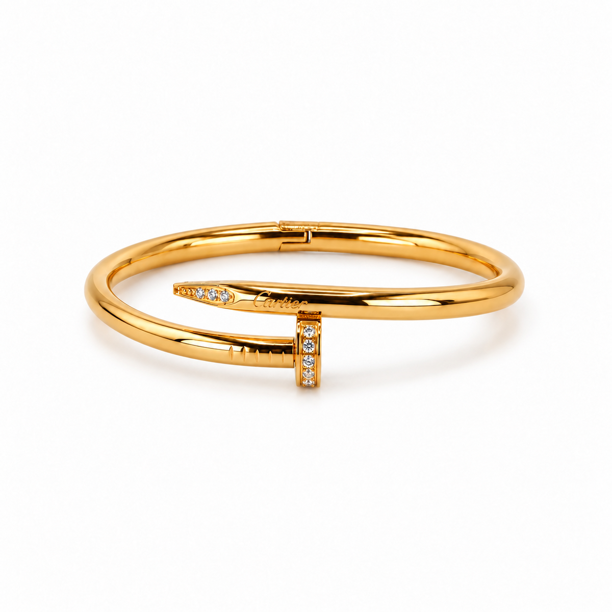 Signature Edition Gold Zircon Nail Bangle