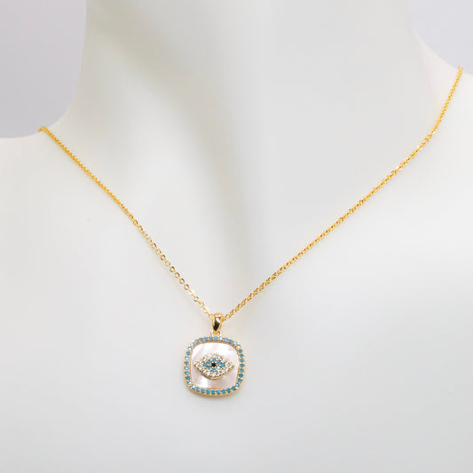 Diamond Evil Eye Necklace