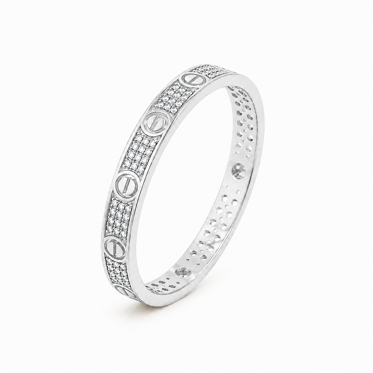Éclat Pavé Ring – Silver