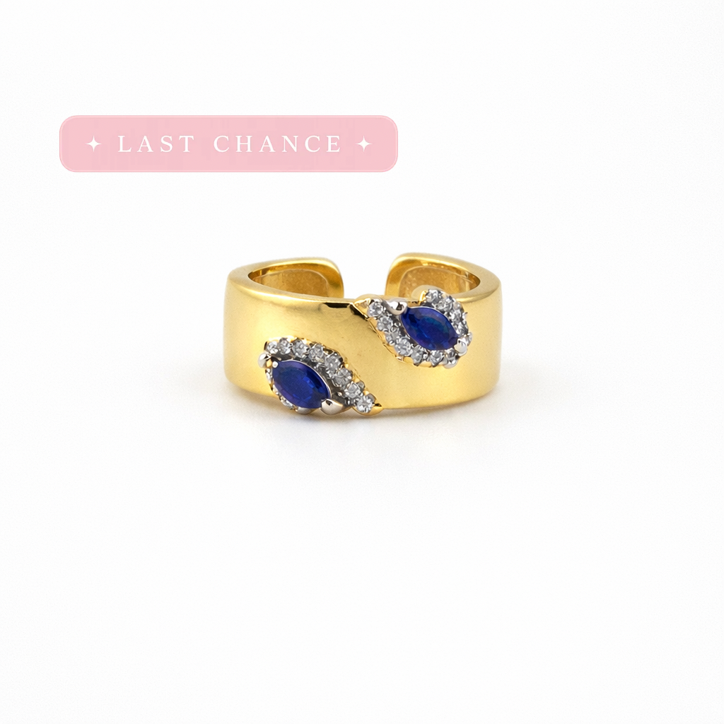 Amara Blue Marquise Ring