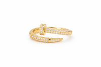 Serpentine Diamond Wrap Ring