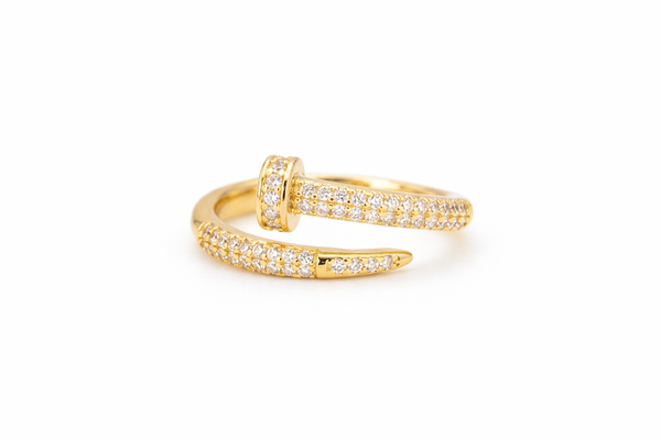 Serpentine Diamond Wrap Ring