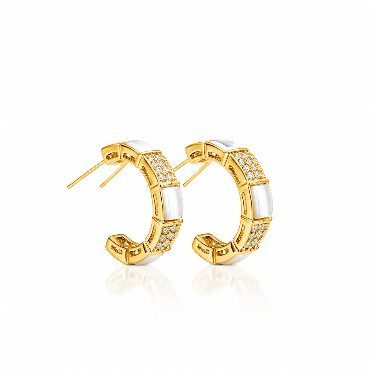 Crystal Pearl Drop Earrings
