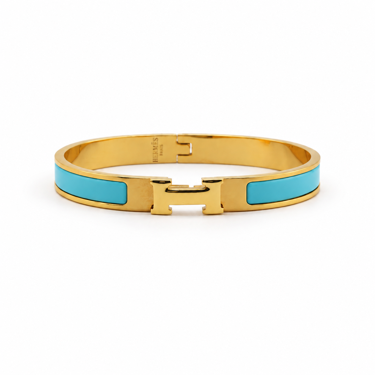 The Riviera Enamel Bracelet – Turquoise