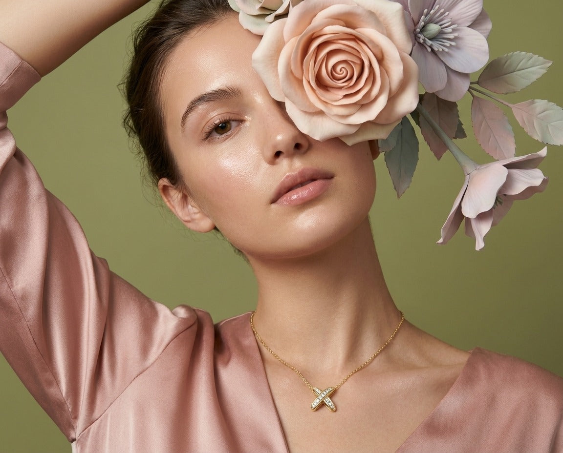 Luxe X Cross Necklace