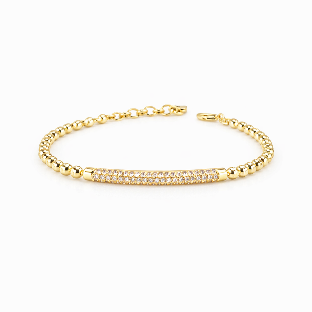 Golden Radiance Bar Bracelet