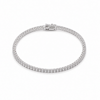 Luxury Silver Tennis Bracelet