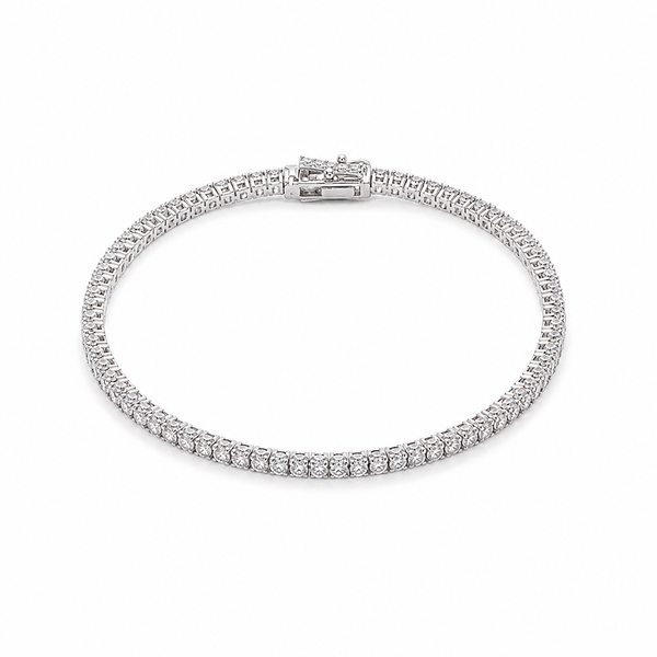 Luxury Silver Tennis Bracelet