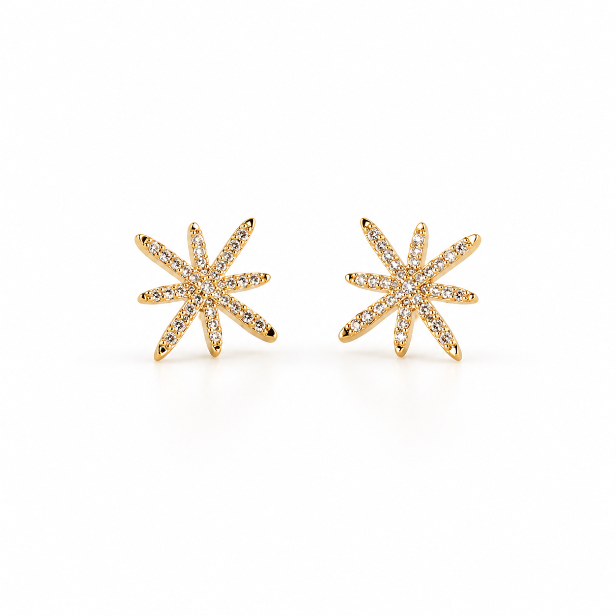 Starlight Burst Stud Earrings