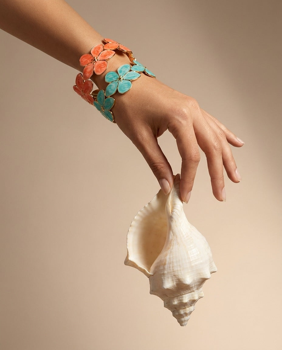Coral Bloom Cuff