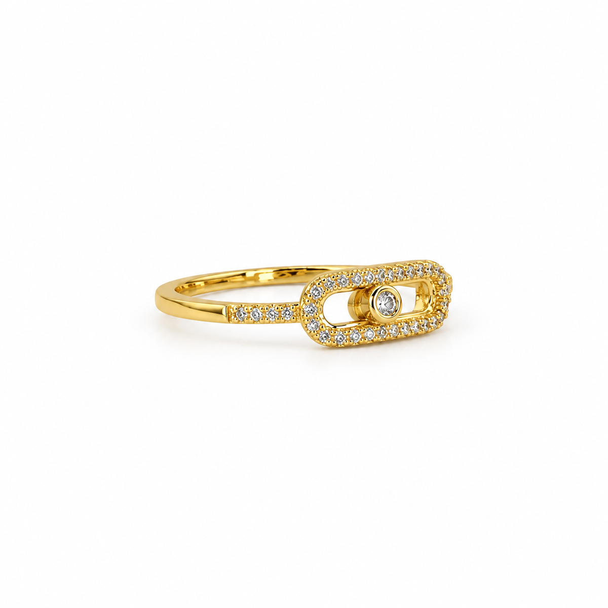 LAST ONE — SIZE 9 | Crystal Buckle Ring
