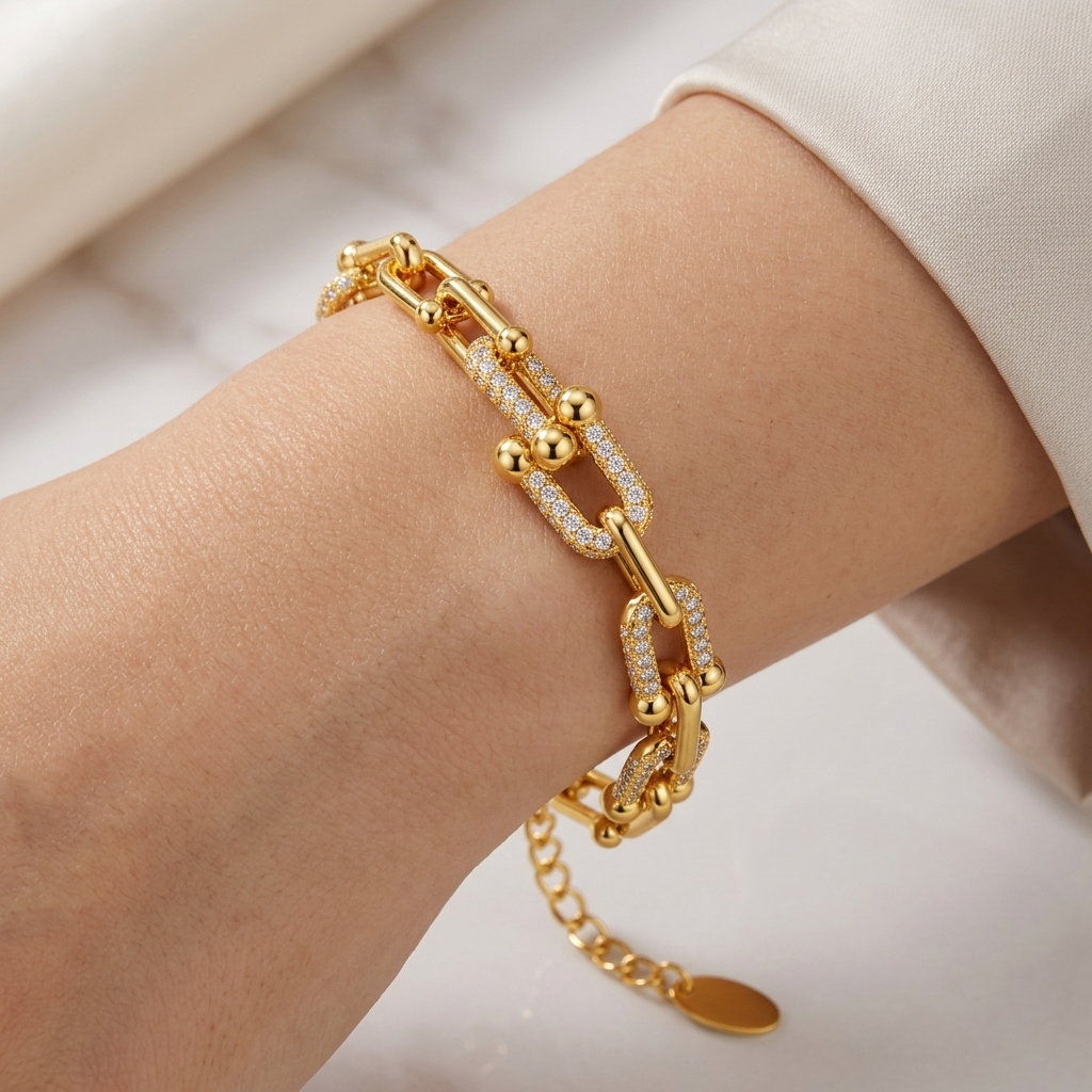 The Pavé Link Bracelet
