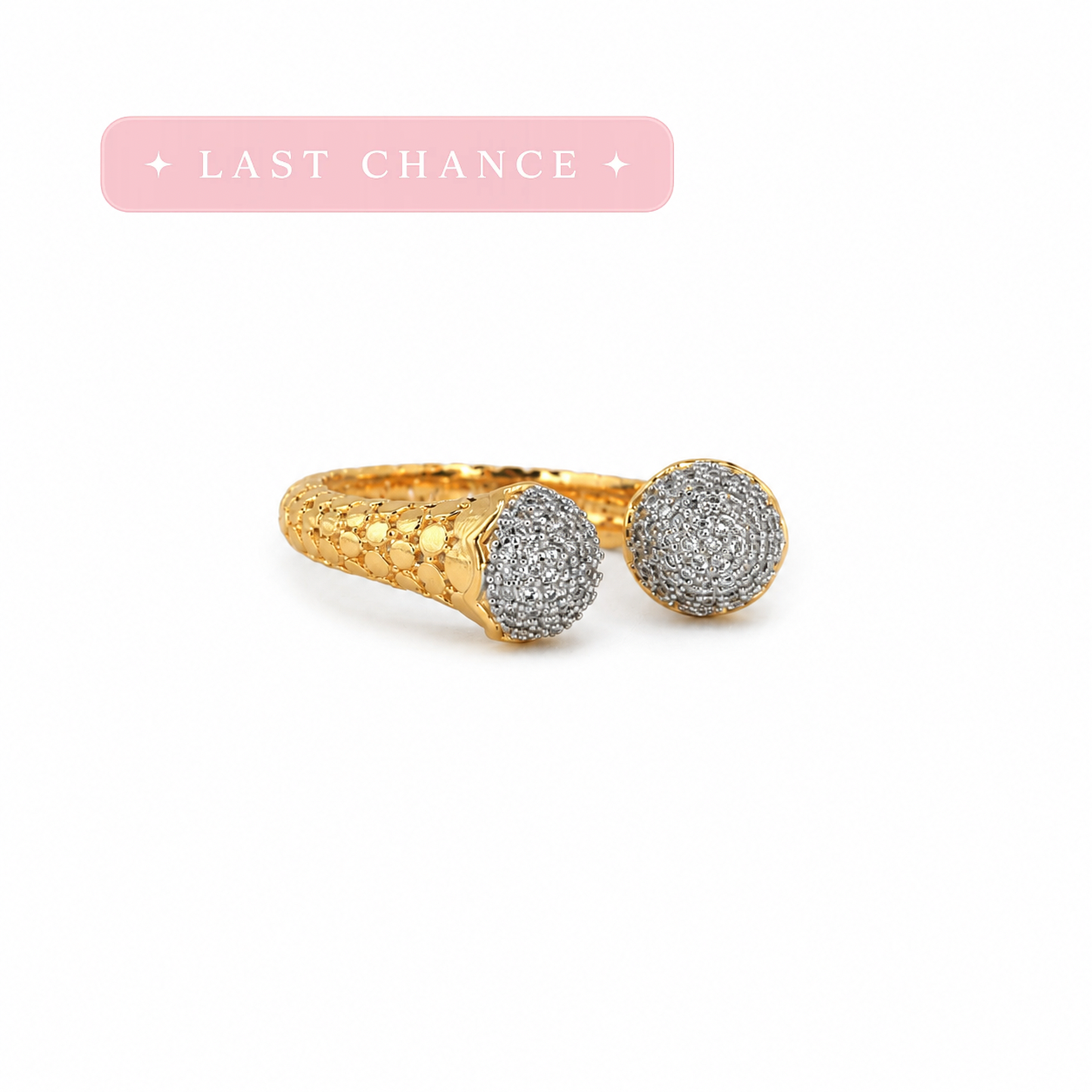 Pavé Dome Adjustable Ring
