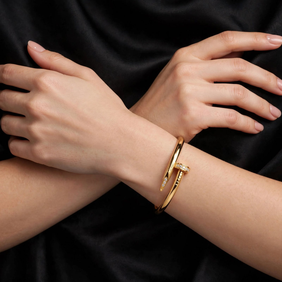 Signature Edition Gold Zircon Nail Bangle