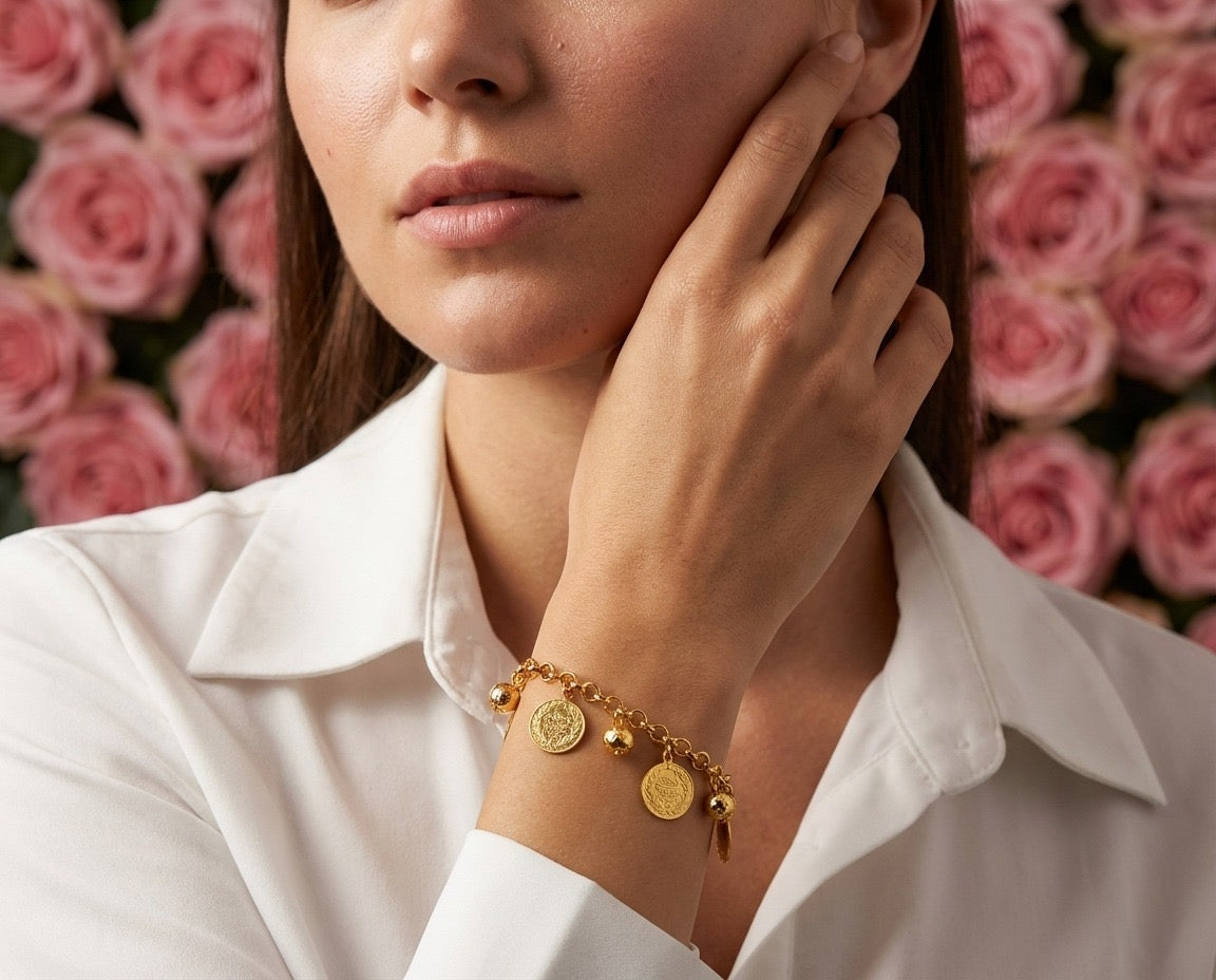 Noor Charm Gold Bracelet