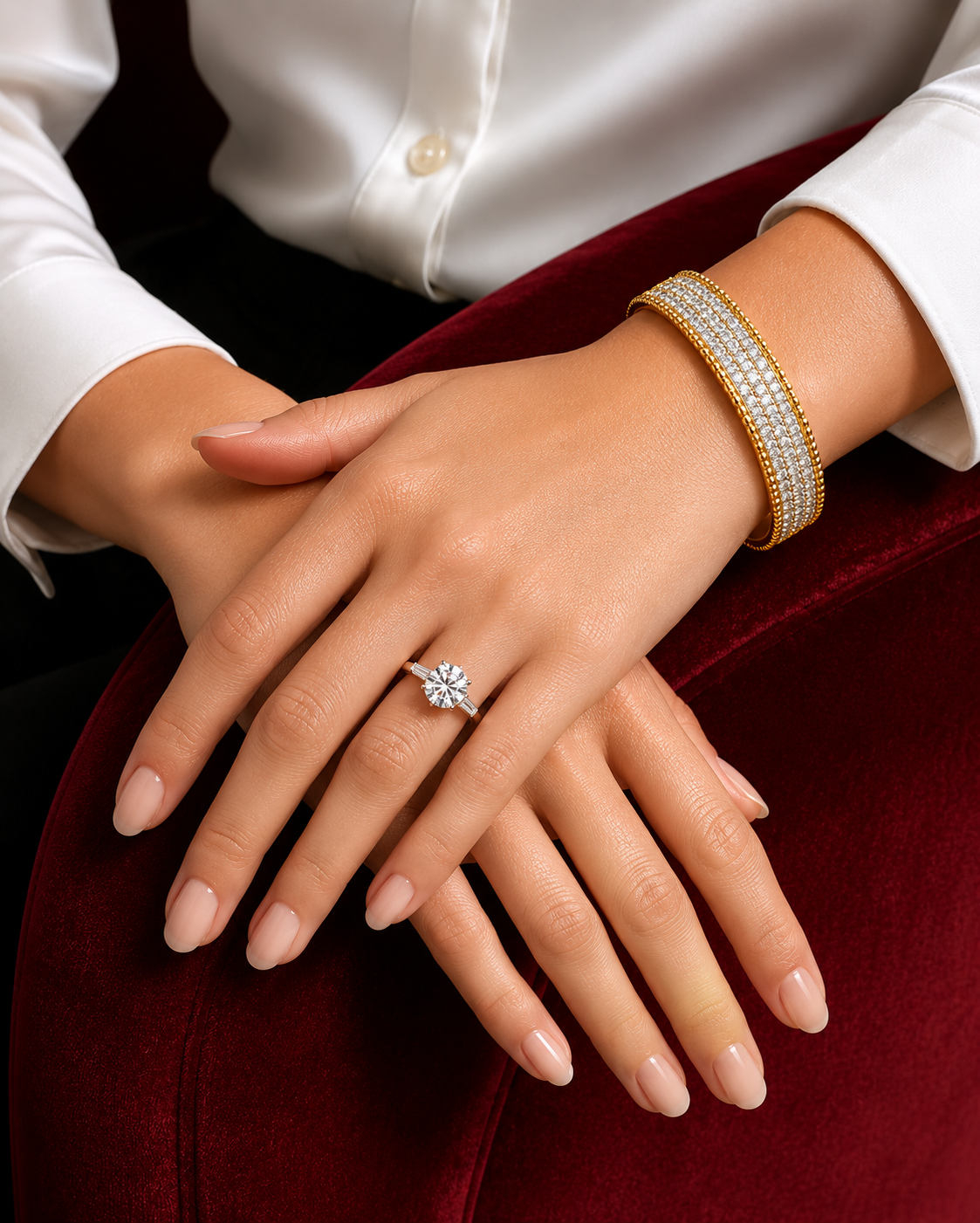 Celestia Pavé Tennis Bangle