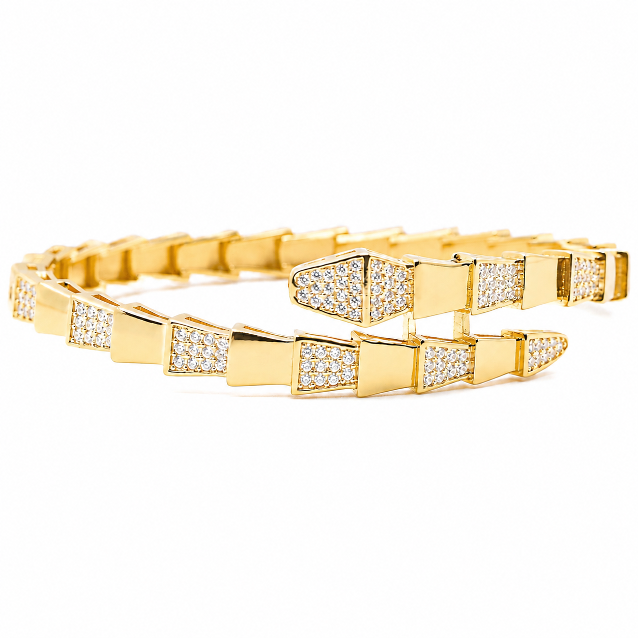 Éclat Zircon Hand Bracelet and ring