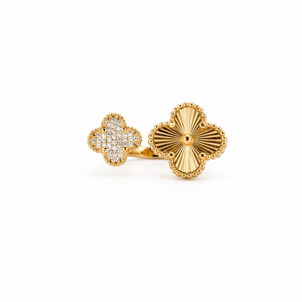 Clover Duo Luxe Ring