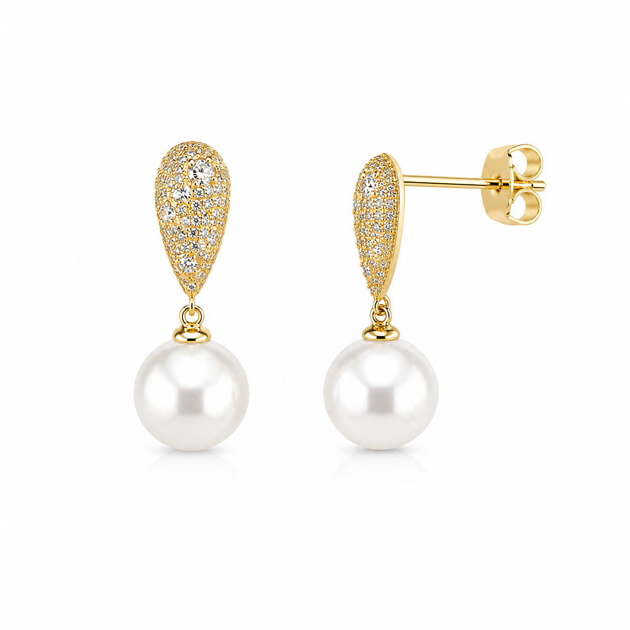 Golden Pearl Luxe Earrings