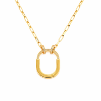 Luxe Horseshoe Link Necklace
