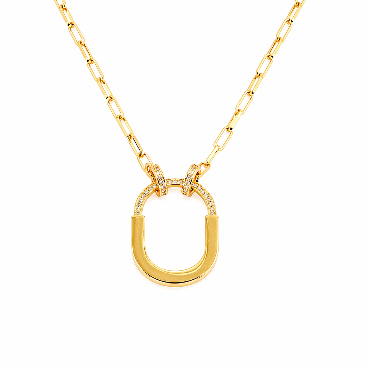 Luxe Horseshoe Link Necklace