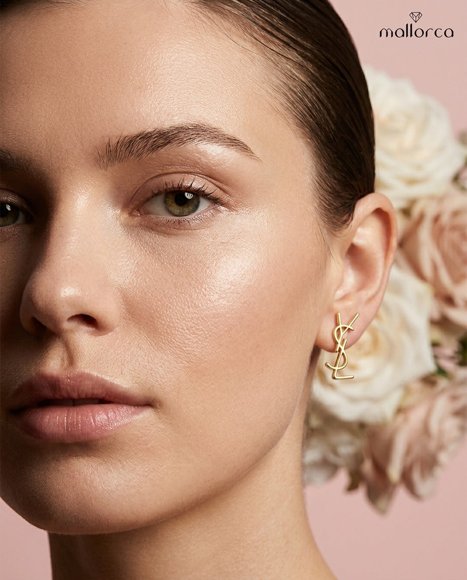 Monogram Luxe Initial Stud Earrings