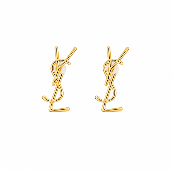 Monogram Luxe Initial Stud Earrings