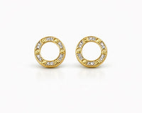 Crystal Halo Stud Earrings