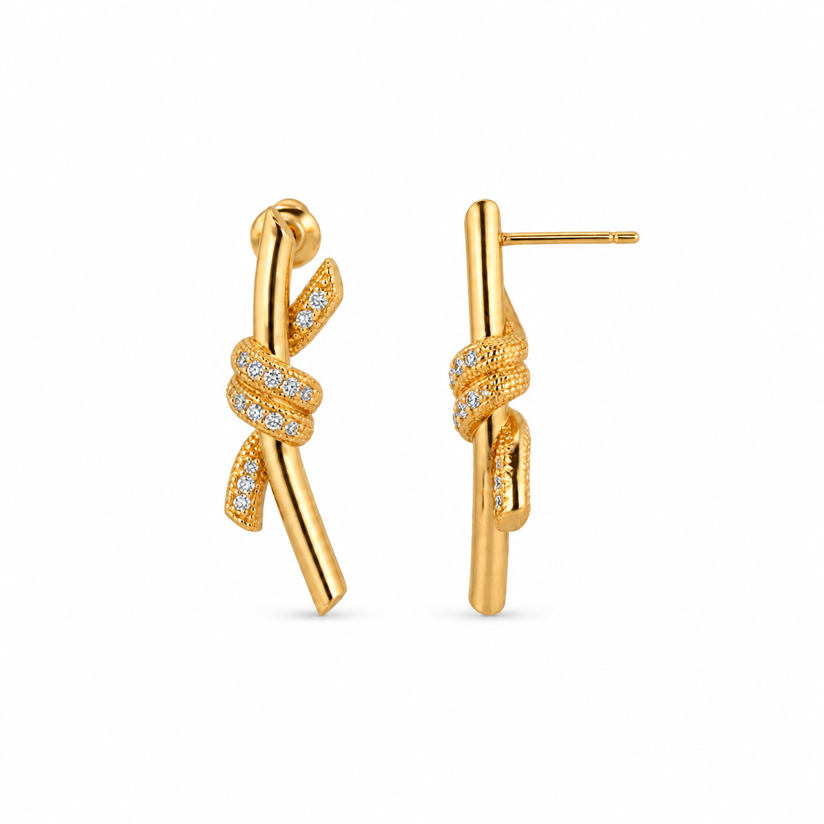 The Golden Knot Earrings