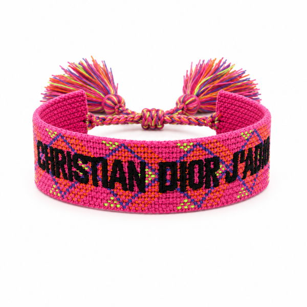 Multicolor Hot Pink Adjustable Bracelet