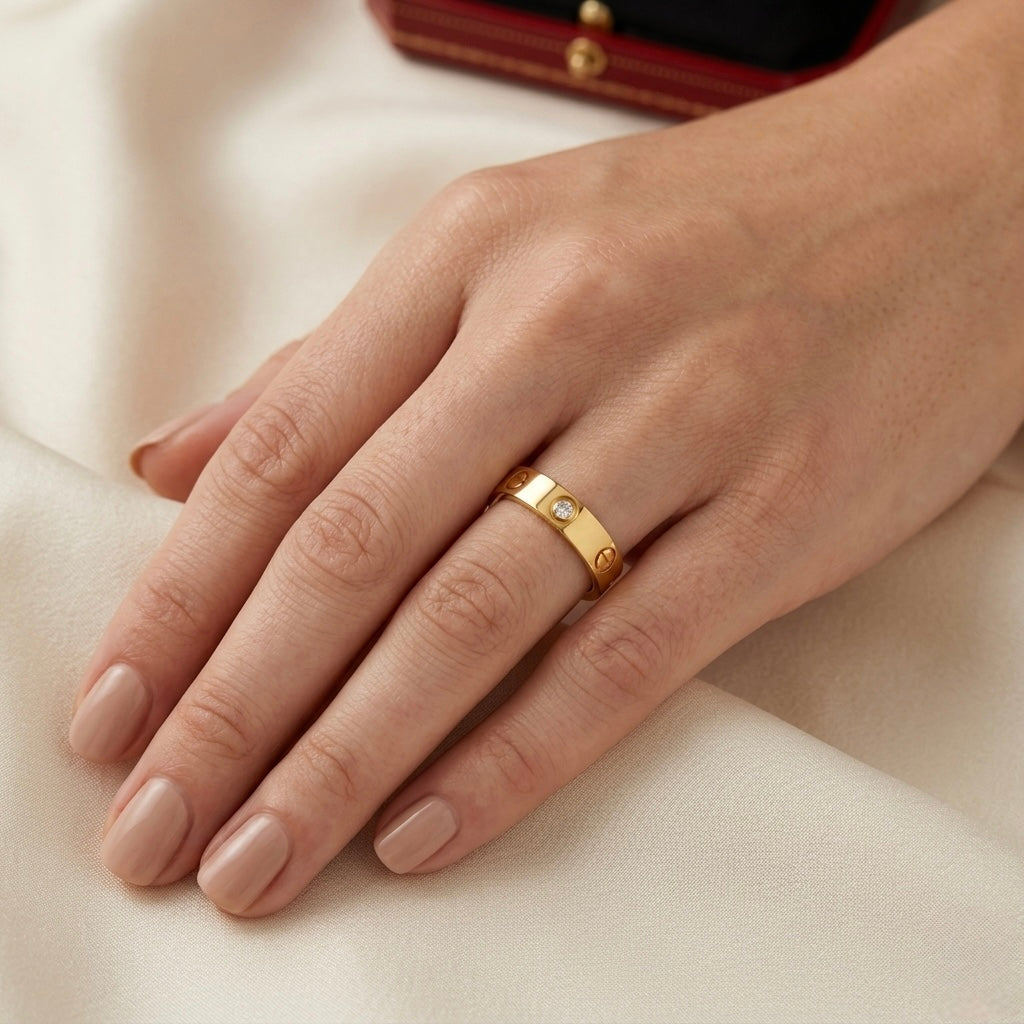 Luxury Crystal Band Ring