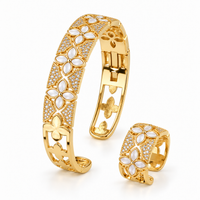 Camellia Pearl Bloom Bracelet & Ring Set