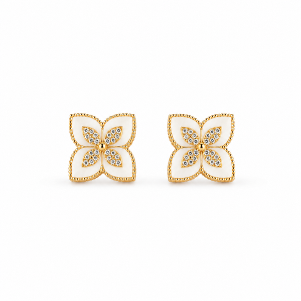 Blossom Clover Stud Earrings