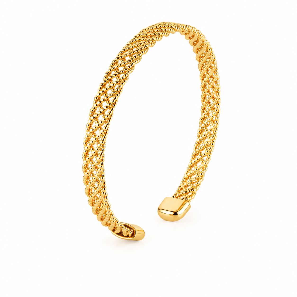 Aurora Mesh Open Cuff Bracelet