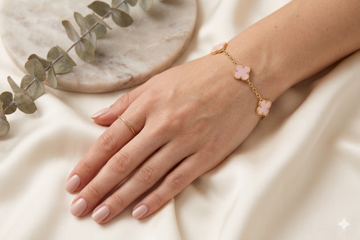 Blush Clover Bracelet