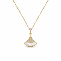 Radiant Fan Pendant Necklace