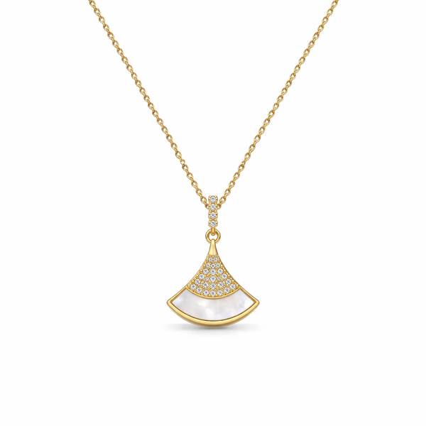 Radiant Fan Pendant Necklace