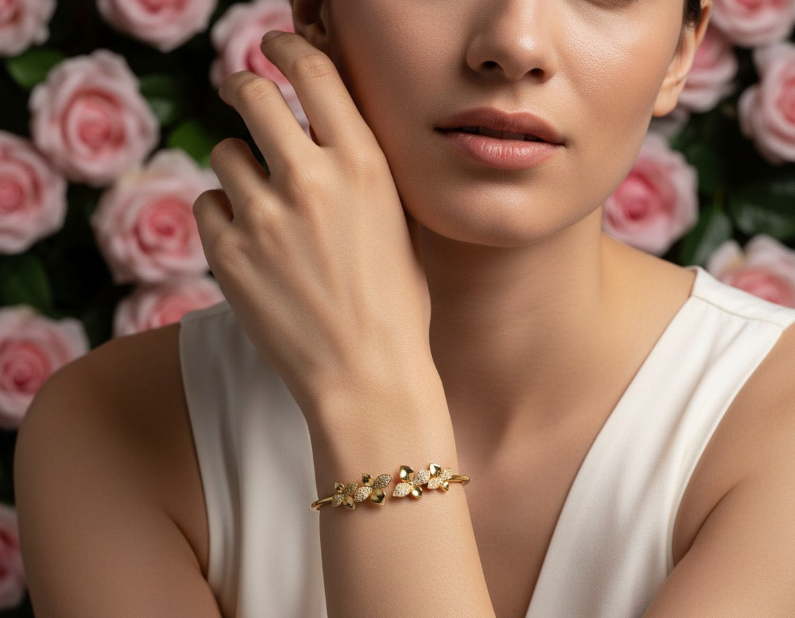Blossom Crystal Bangle