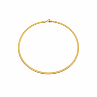 Golden Serpent Herringbone Necklace