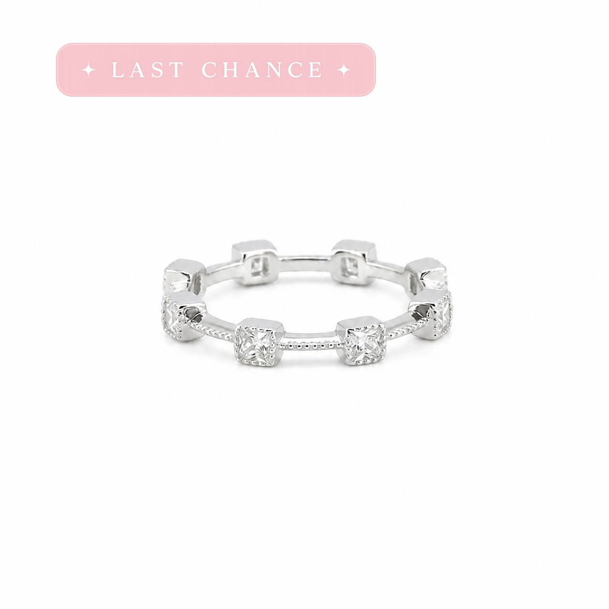 Princess Cut Eternity Ring